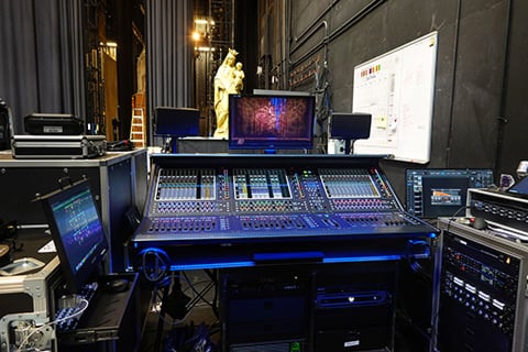 The Quantum338 at AT&T PAC’s monitor mix position (photo: Chris Heinbaugh)