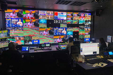 Tropicana Field’s Rays control room