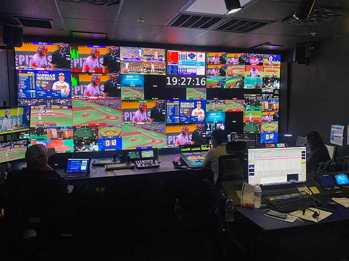 Tropicana Field’s Rays control room