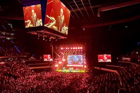 Playing to the crowds in Mexico City