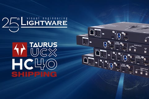 Taurus UCX HC40 simplifies 4K video, audio, and control signal transmission