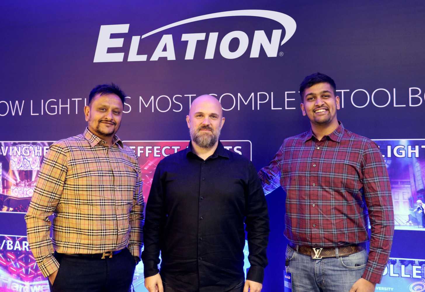 Dinesh Mandot (VMT managing director), Jonas Stenvinkel (Elation), Jeff Mandot (VMTdirector of sales)