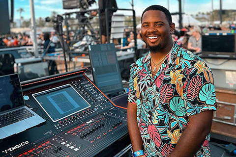 FOH engineer Ricky Ashford has been working with the singer for almost two years