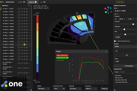 A key feature of Fulcrum One is its acoustic simulation capability