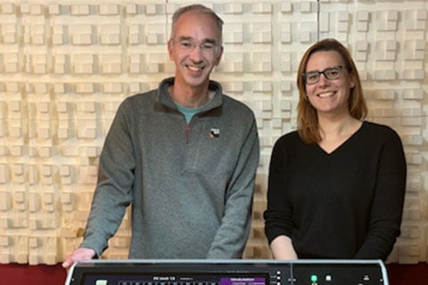 Cadac Consoles’ James Godbehear and Emily Watson